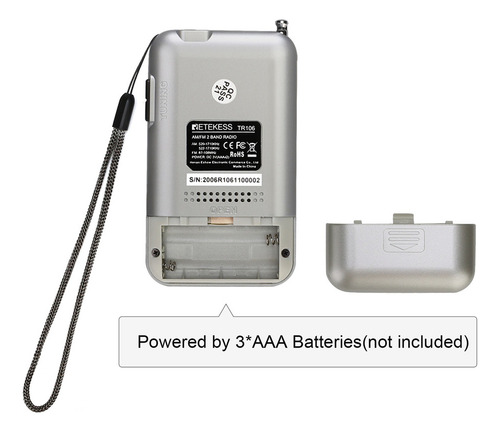 Set De Radio Retekess, Receptor Lcd De Bolsillo, Radio Mp3,