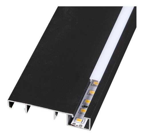 Perfil Aluminio Para Tira Led P-tjx0550-zocalo 2mt C/tapa