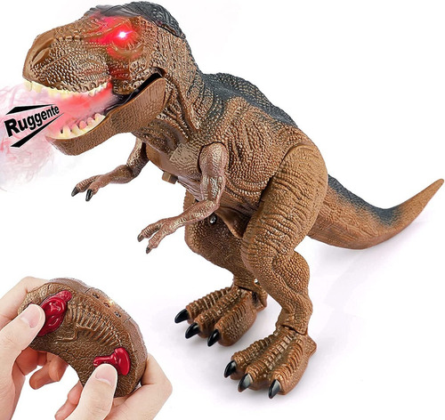 Imagen 1 de 6 de Dinosaurio  T Rex Control Remoto Con  Efecto Humo  Bestoys