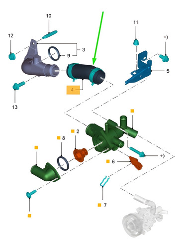 Kit Mangueiras Arrefecimento Ranger 3.2 2013/... Completo