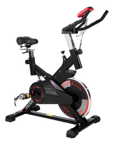 Bicicleta Spinning Atletis Pro 702 Volante De Inercia 11 Kg Color 1059850 - Negro