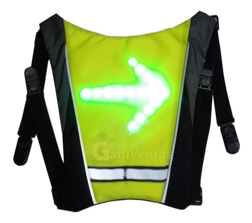 Chaleco De Ciclismo Con  Luces Led Con Mando Inalambrico 