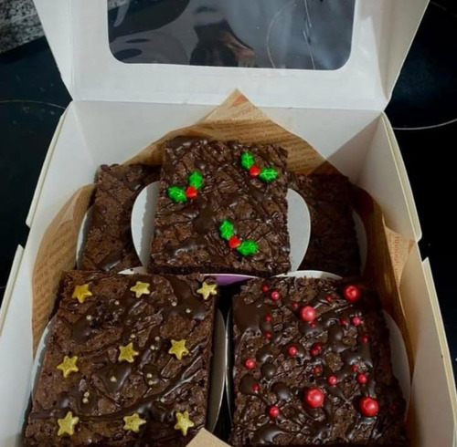 Brownie Bizcocho Chocolate Cumpleaños Bautizo Fiestas Y Mas