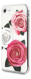 Funda Case Guess Cristal Y Rosas Para iPhone 6, 7, 8
