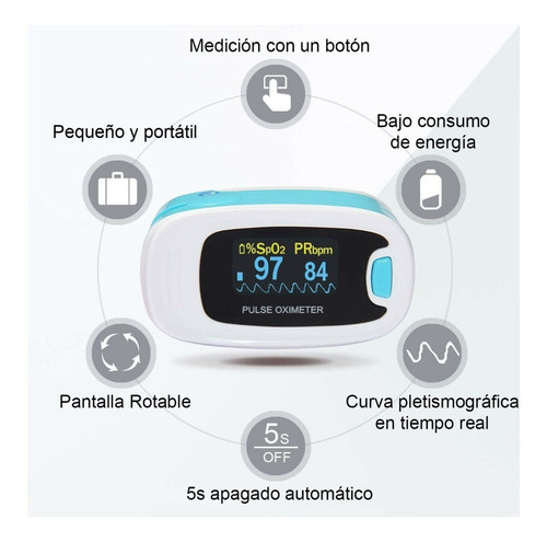 Imagen 2 de 4 de Oximetro Saturometro Contec Alta Precision Uso Medico Anmat