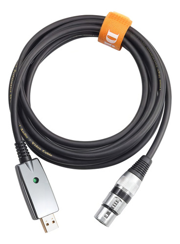 Cable De Micrófono Usb Disino, Xlr Hembra A Usb Mic Link Co