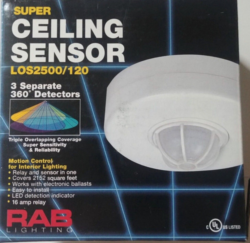 Rab Lighting Los2500/120 Occupancy Sensor 2000w 120v Cei Aab