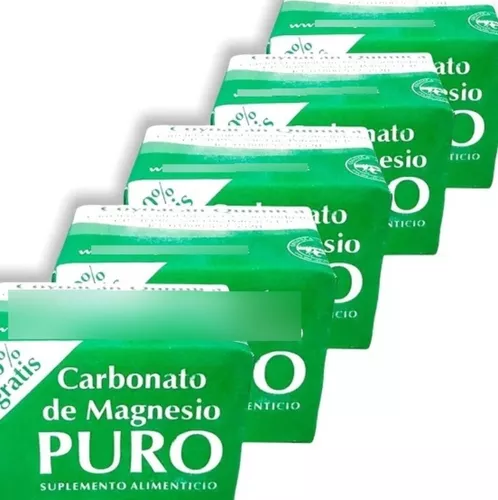 Carbonato de Magnesio 7grs - Carbonato de Magnesio Puro (Pack de 12)
