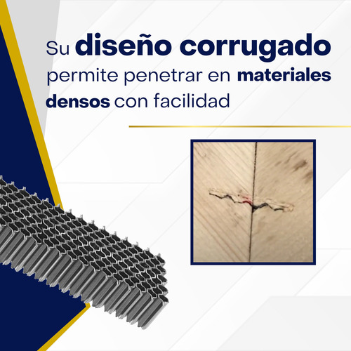 Grapa Corrugada, Judia 3/8 Oslo Caja 5,000 Piezas