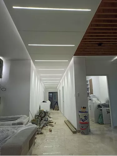 INSTALACION DE TECHO SHEETROCK Y PERFILES DE ALUMINIO Y CINTA LED