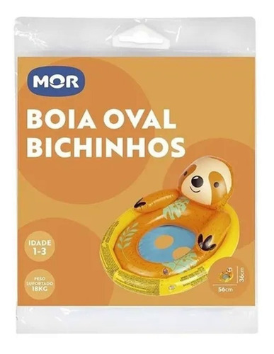 Boya ovalada inflable con sonido de pañal en una pata de perezoso