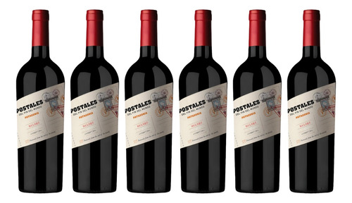 Vino Tinto Postales Fin Del Mundo Malbec 6x750 Ml