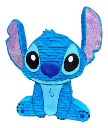 Piñata Cartón Arcoirispapel Colorido 1 Unidad Celeste Stitch Stitch Mediana