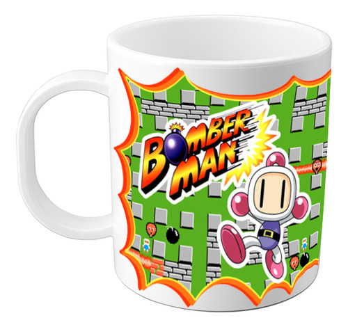 Taza Videojuego Arcade Bomberman Plastico