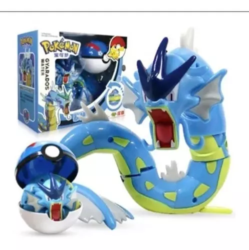 Brinquedo Pokemon Gyarados Dentro Da Pokebola Tamanho Real