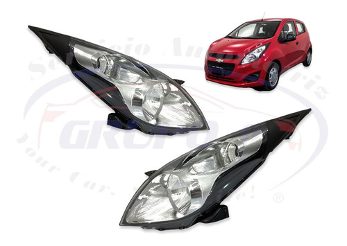 Par Faros Izquierdo Derecho Chevrolet Spark 2013/2017 Nuevos