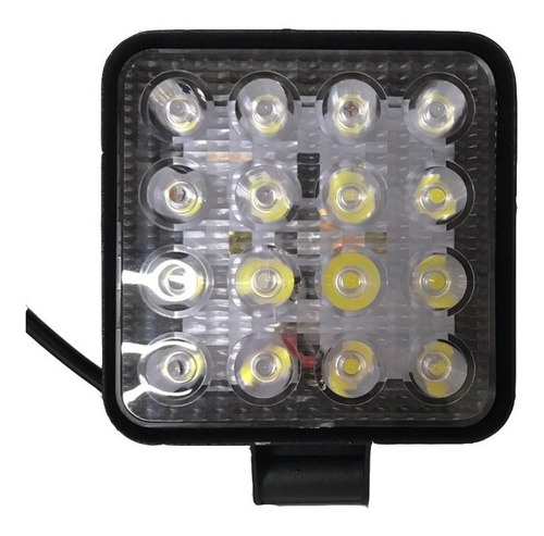 Faro Led Caminero 16 Led 48w Cuadrado 10.5 Cm