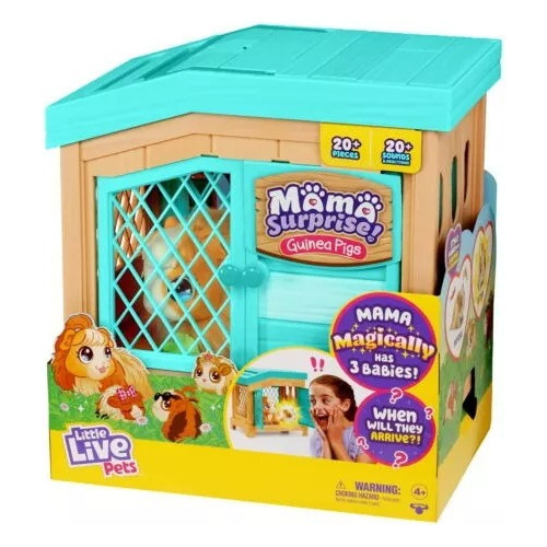 Little Live Pets Mama Cobayo Mascota Interactiva + Acc 26410 Color Marrón