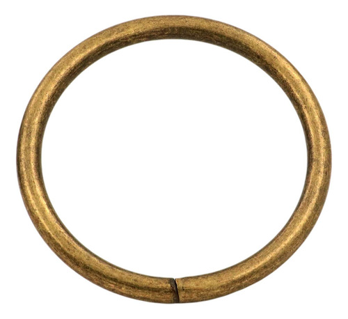 Generico Metal Hebilla Bronce Anillo Anular 2  Diametro Lazo