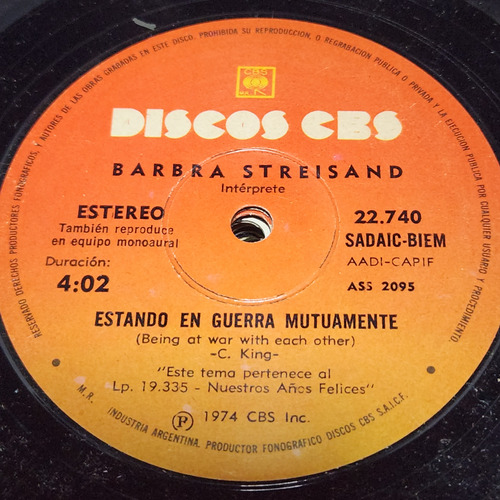 Simple Barbra Streisand Discos Cbs C8