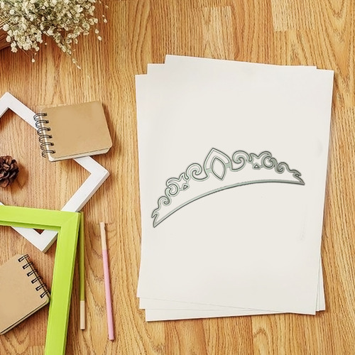 Troqueles De Corte De Metal Con Forma De Corona, Plantilla P