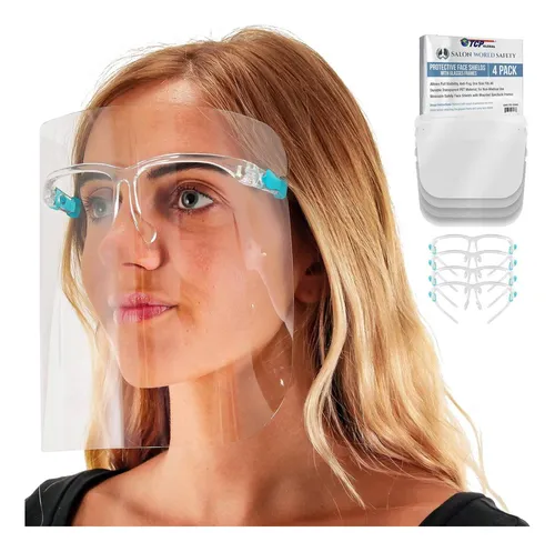 Tcp Global Salon World Safety Face Shields Con Marcos De De