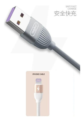 Cable Usb De Carga Para iPhone iPad Lightning Tranyoo De 1.2