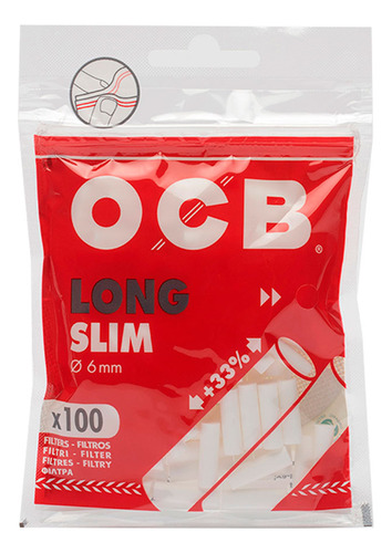 Filtro Ocb Long Slim 6mm Display Com 10 Pacotes