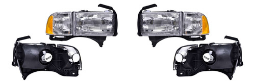 Par Faros Dodge Ram C/base C/cuarto 2000 2001 Depo