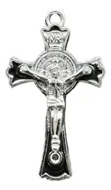 Comprar 12 Dijes De Cruz Cristo Jesús Color Plata Y Negro 44x26mm Para Collar Llavero Pulsera Rosario Para Recuerdo Religioso Boda Bautizo Primera Comunión