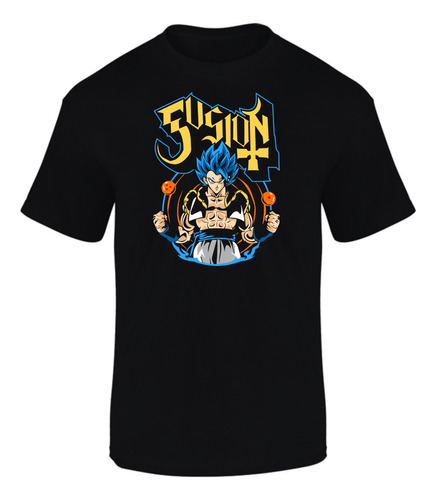 Camiseta Manga Corta Gogueta Fusion Dragon Ball Series Black