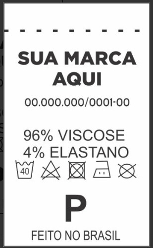 Etiquetas Personalizadas De Composição Para Roupas Em Nylon 