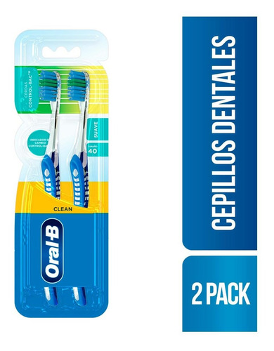 Cepillo De Dientes Oral-b Indicator Control Bac Suave 2pzas