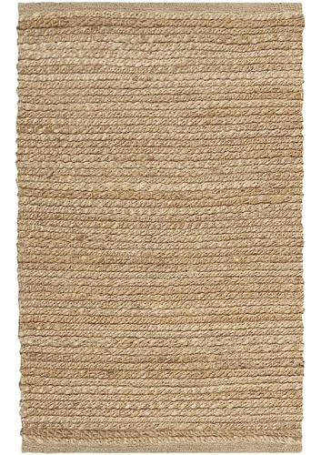 Nourison Natural Yute Solid Natural 2' X 3' Area-rug, Easy-c