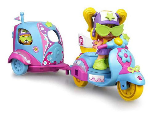 Pinypon My Puppy And Me Incluye Muñeca Mascota Moto Y Carro