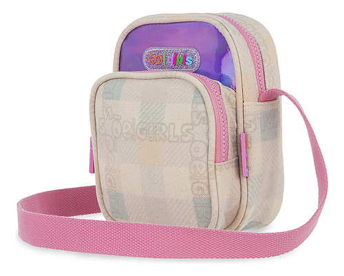 Bolsa Niñas Crossbody Cloe Ivikla Mediano Color Multicolor