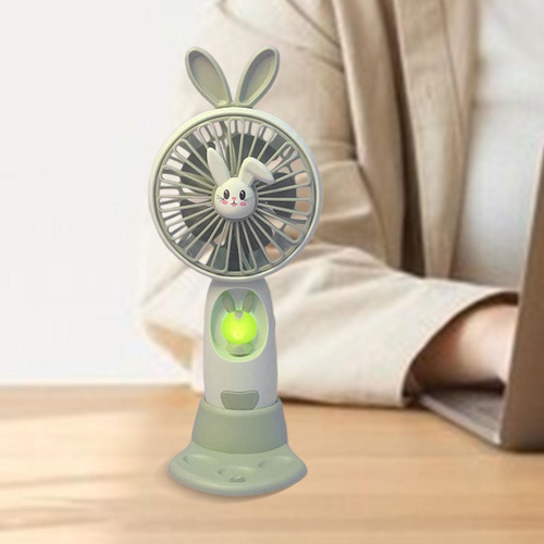 Ventilador De Mano Silencioso Usb Recargable Mini Verde