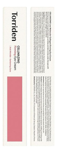 Torriden Cellmazing Crema Antiarrugas Ojos 30ml, Ojeras Todo Tipo De Piel Día/noche