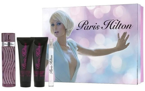 Estuche  Paris Hilton Tradicional -- Eau De Parfum C/4 Pzas.