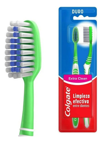 2 Pza Cepillo Dental Colgate Extra Clean Limpieza Efectiva E