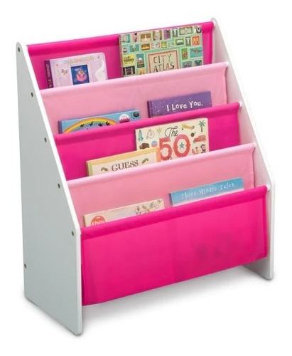 Librero Organizador Infantil Para Niñas Delta Rosa