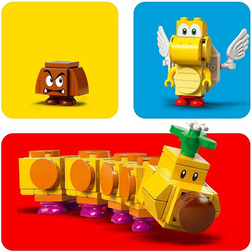 Imagen 3 de 10 de Lego Super Mario 71383 Pantano Venenoso De Wiggler 374 Pzs