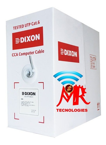 Dixon 3060 Cable Utp Cca, Categoría 6, 4pares, 305mts