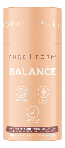 Pure Form: Balance 90 Cápsulas Sin Sabor