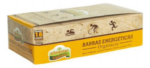 Barra Energética 100% Orgânica Banana Açaí Guaraná 18 X 30 G