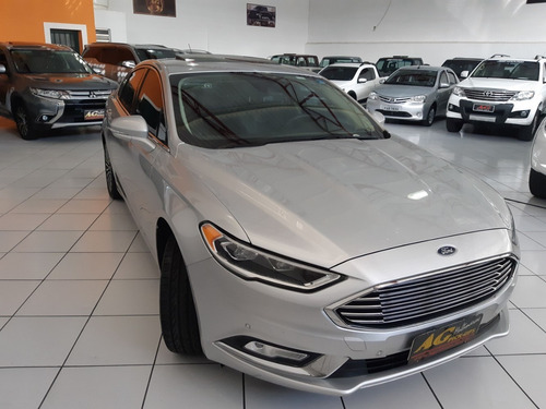 Ford Fusion Titanium Awd 2017/2017 Prata Top Teto Couro