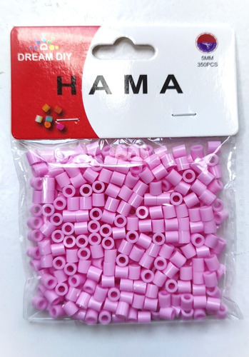 Repuestos Hama Beads Rosado Pastel 5mm 3500 Unid. 10 Bolsas