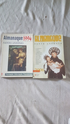 Lote Com 2 Almanaques Santo Antonio.frete Grátis