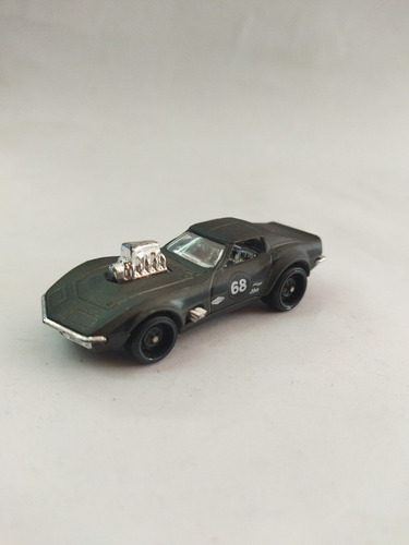 Hot Wheels Gas Monkey 68 Corvette Negro 2016 Car