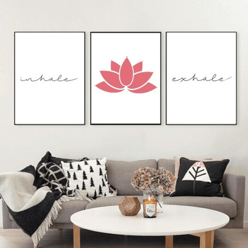 Cuadro Moderno - Triptico - Inhale Exhale